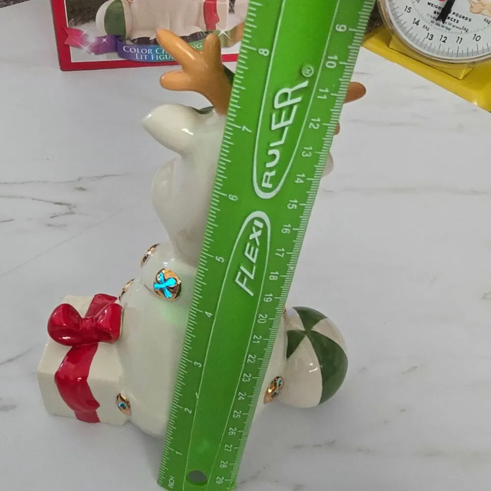 New Lenox Raindeer North Pole Sparkle Light Up Figuren